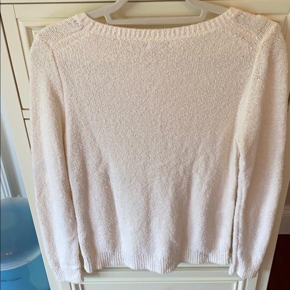 Barely Worn J Crew Terry Style Light Cream Sweater - Picture 3 of 3